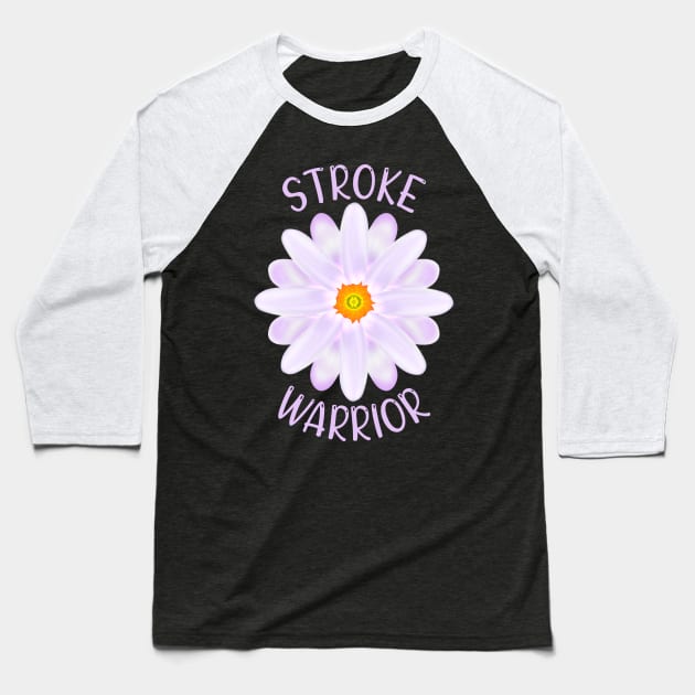 Stroke Warrior Baseball T-Shirt by MoMido